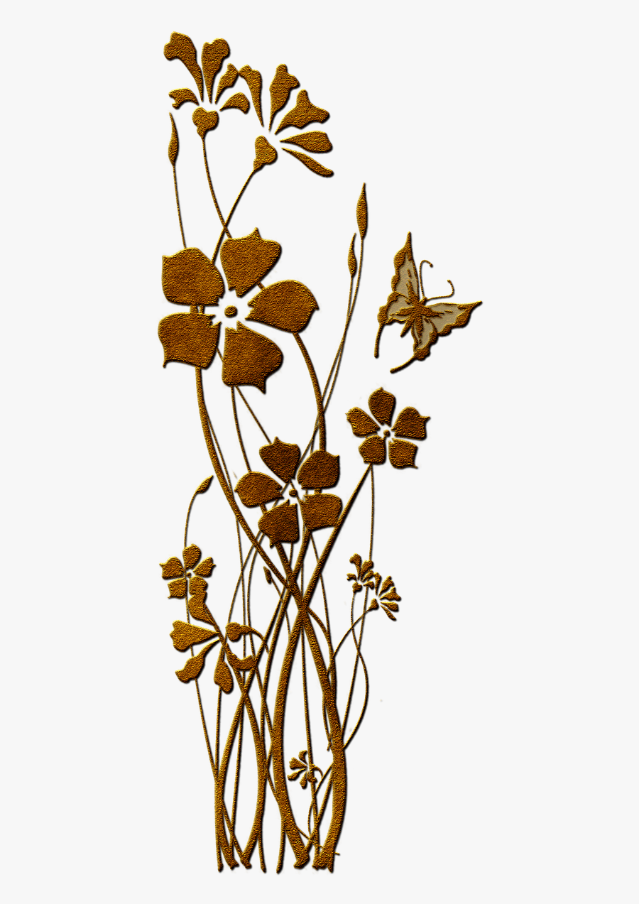 Flowers Ornament Rust Free Photo - Rustic Flower Png, Transparent Clipart