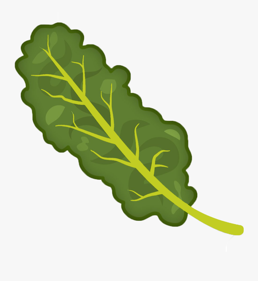 Cartooned Image Of Kale - Kale Clipart Png, Transparent Clipart