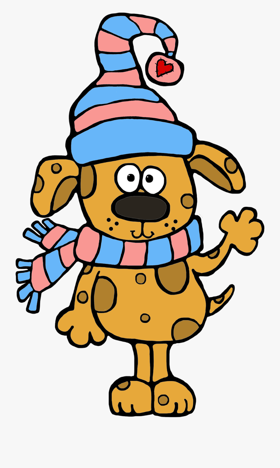 Winter Dog Clipart, Transparent Clipart
