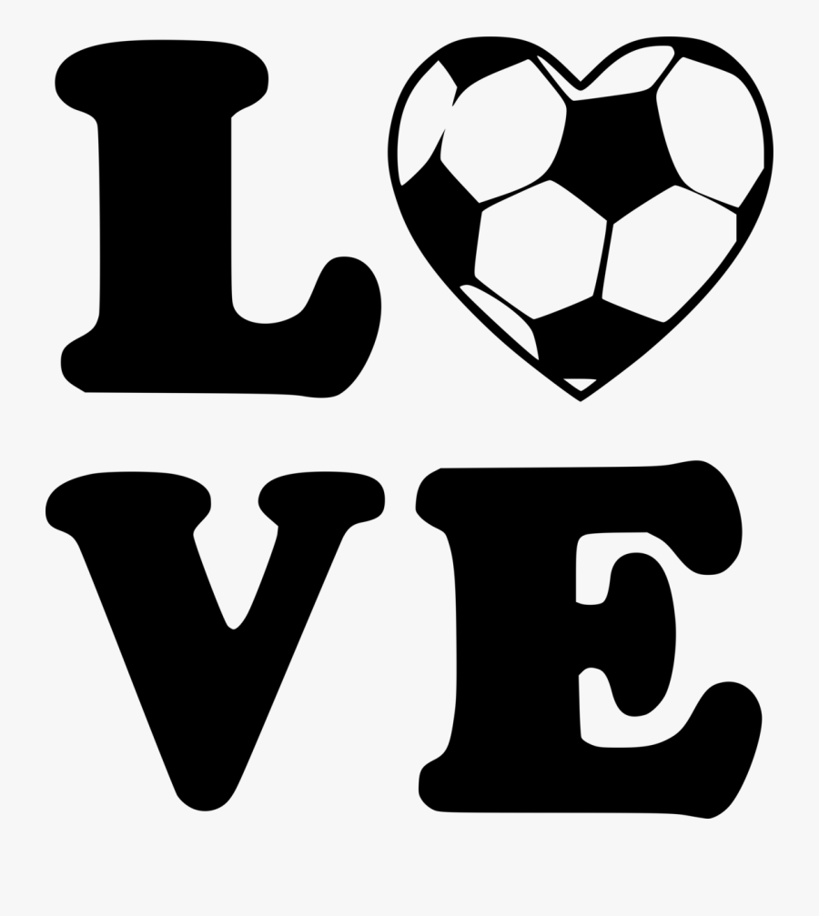 Clipart Heart Soccer Ball, Transparent Clipart