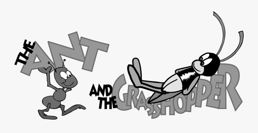 Ant And Grasshopper Clipart , Png Download - Ant And The Grasshopper Coloring Pages, Transparent Clipart
