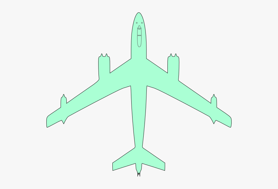 B 52 Stratofortress Silhouette, Transparent Clipart