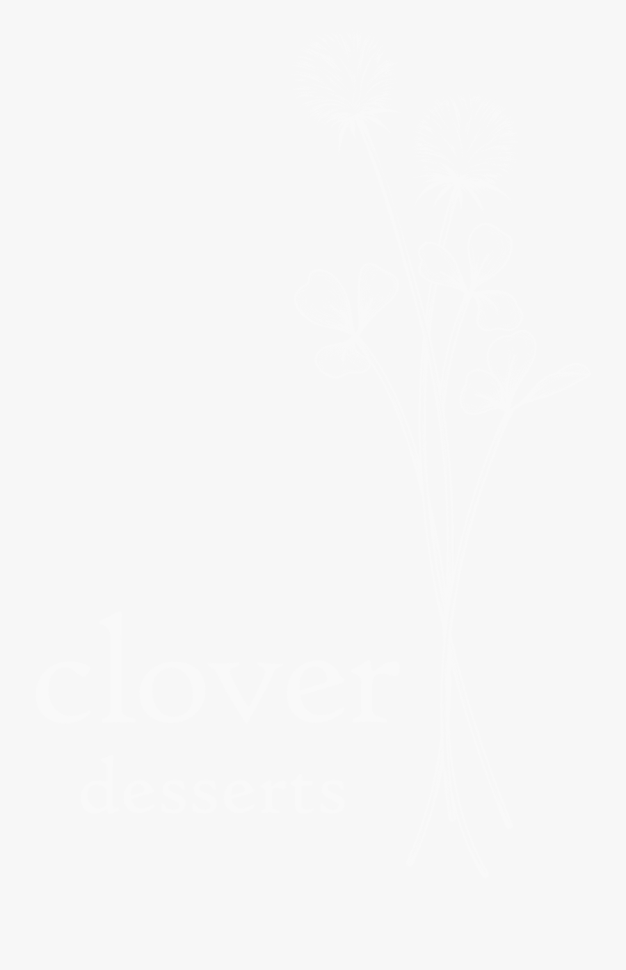 Cloverdesserts White - Illustration, Transparent Clipart