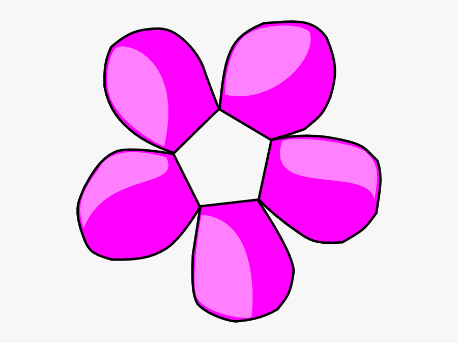This Free Clip Arts Design Of Flower Png Transparent - Hot Pink Flowers Clipart, Transparent Clipart