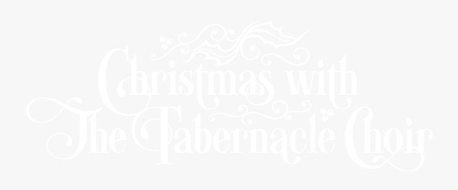 Christmas With The Tabernacle Choir - Calligraphy, Transparent Clipart