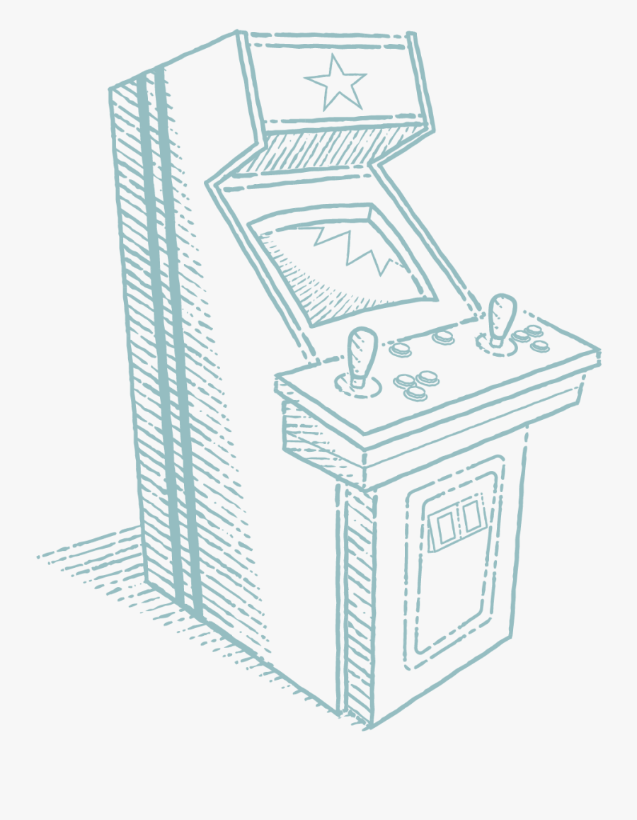 Arcadegame - Sketch, Transparent Clipart