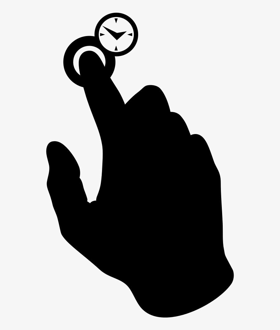 Ring Door - Finger Pressing A Button Svg, Transparent Clipart