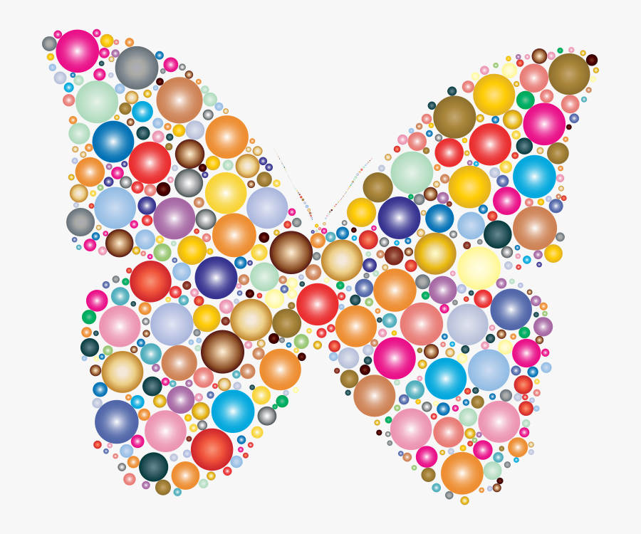 Butterfly Utopia Clipart Icon Png - Circle Butterfly Clipart, Transparent Clipart