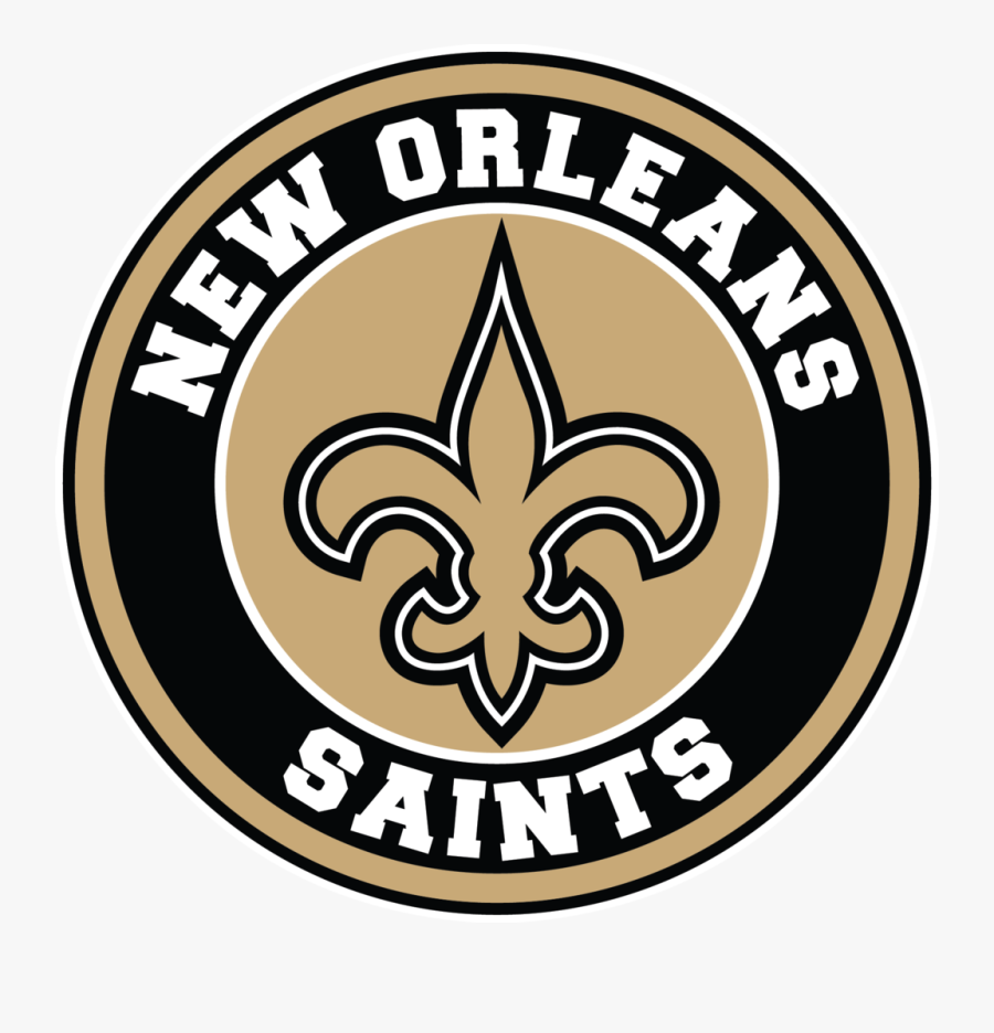 New Orleans Saints Circle Logo Vinyl Decal / Sticker - Logo New Orleans Saints, Transparent Clipart