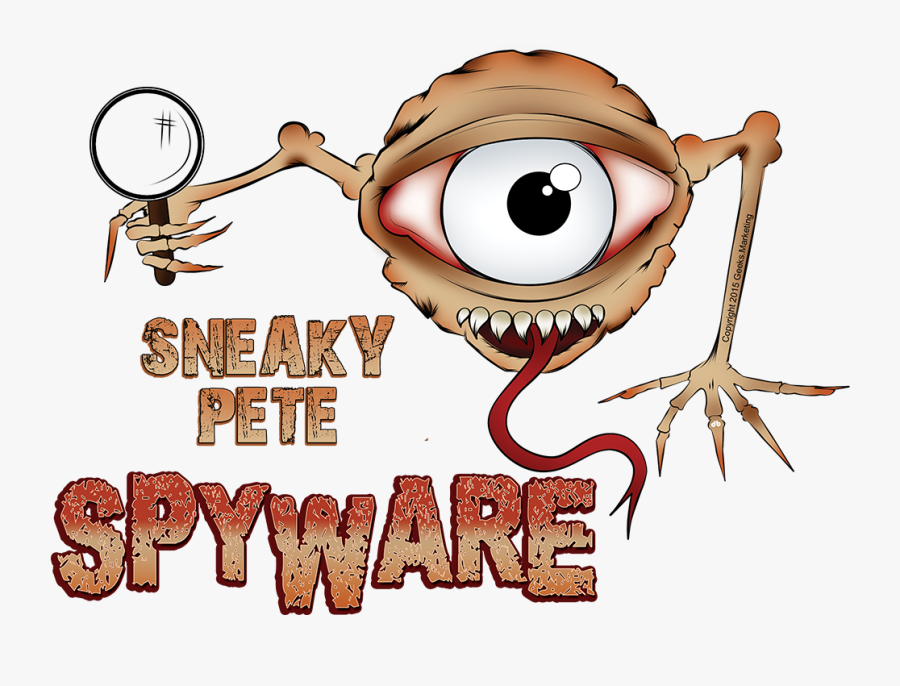 Sneaky Pete Spyware - Cartoon, Transparent Clipart