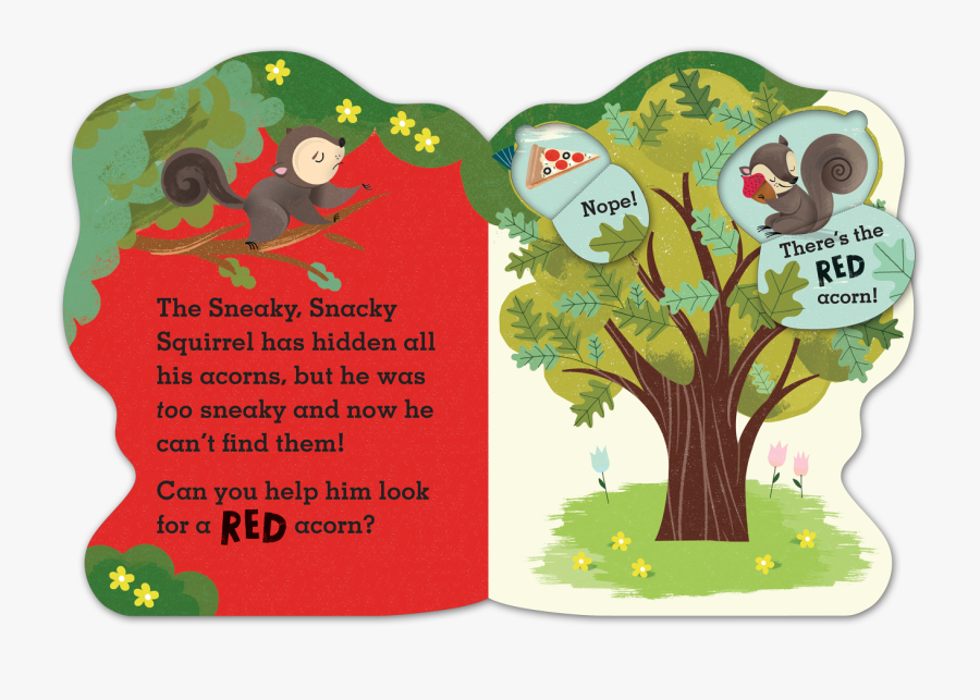 Sneaky Snacky Squirrel Book, Transparent Clipart