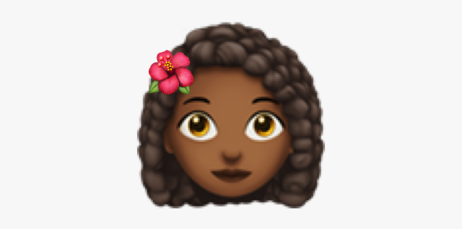 #emoji #girlemoji #morena #moana #chica #chicaemoji - Emoji Morena, Transparent Clipart