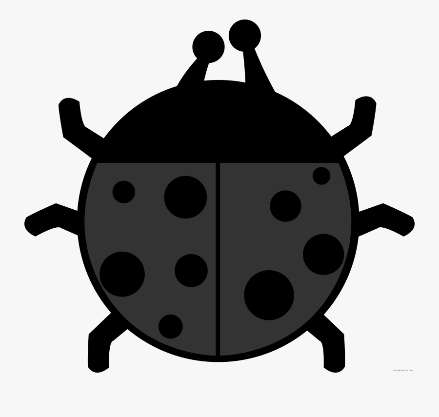 Clipart Ladybugs Black And White Free - Ladybug Clipart, Transparent Clipart