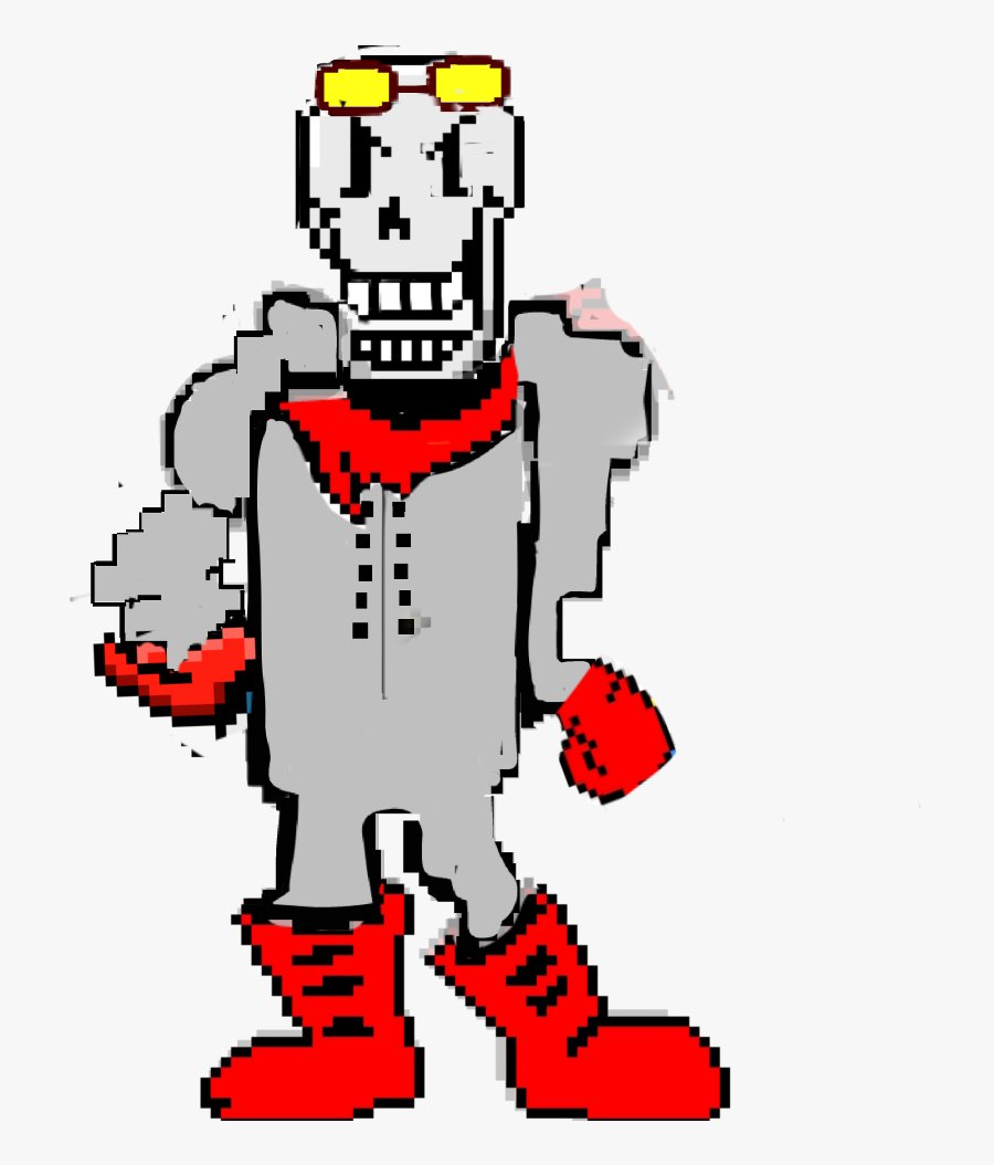 Undertale Papyrus Pixel Art, Transparent Clipart
