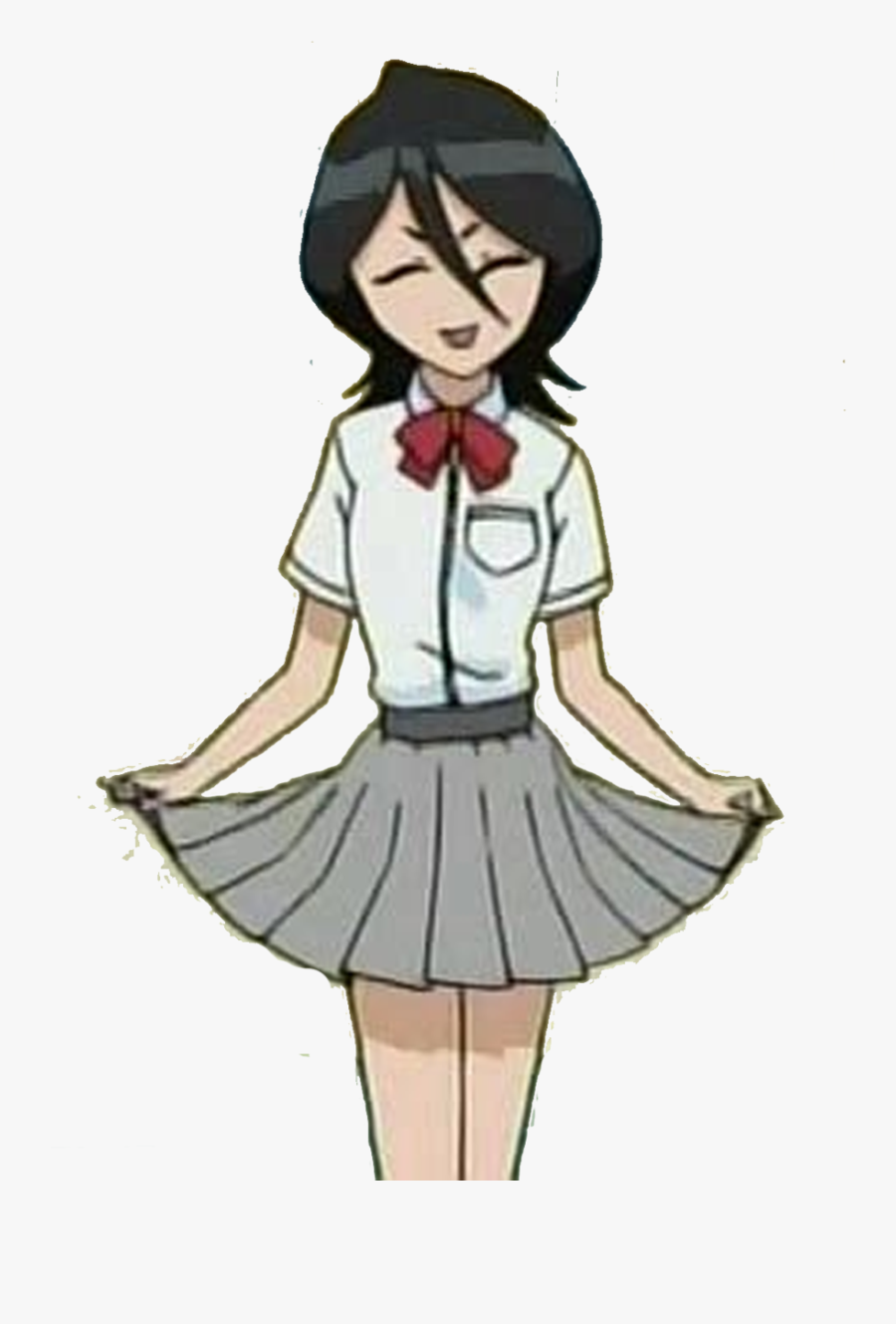 Rukia Kuchiki ❤ - Rukia Kuchiki School Uniform, Transparent Clipart