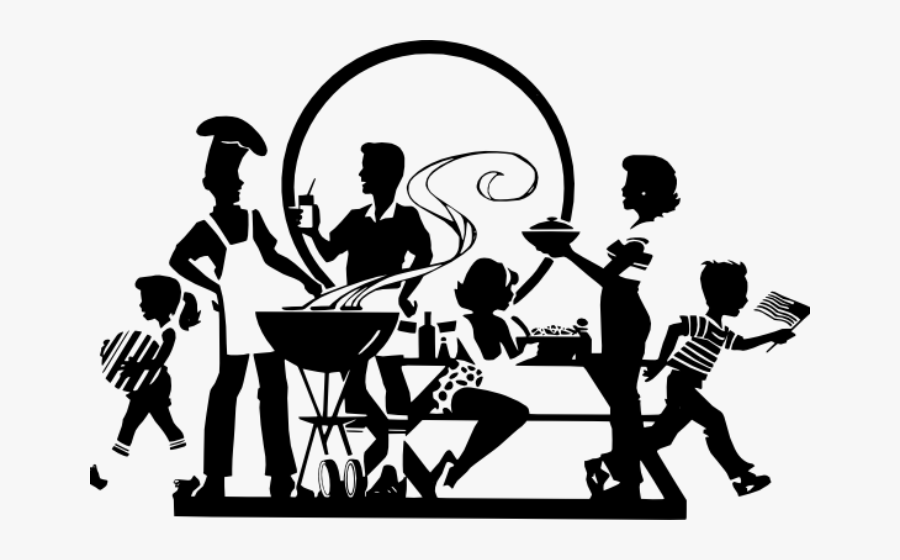 Cookout Clipart Black And White, Transparent Clipart