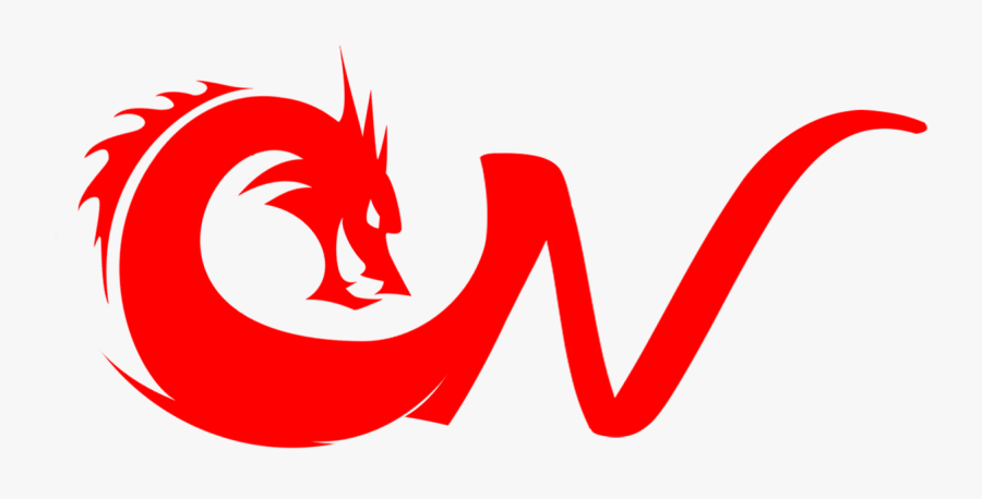 Dragon Dragon Cn Logo For Content Creator - Emblem, Transparent Clipart