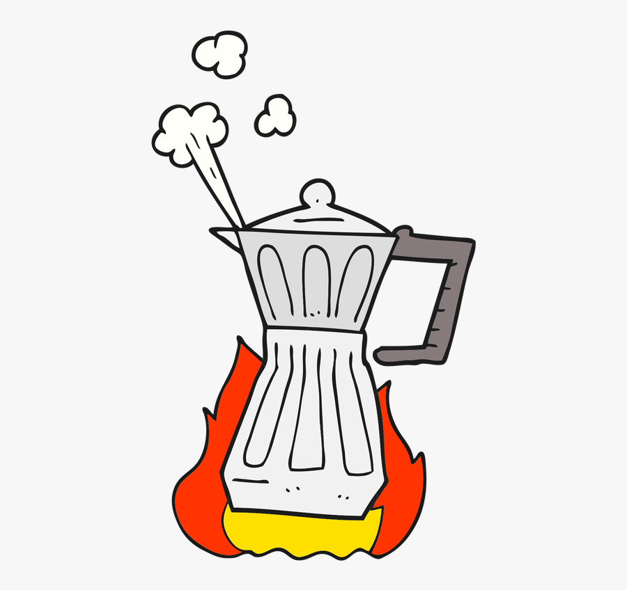 Expresso Pot Clip Art Black And White, Transparent Clipart