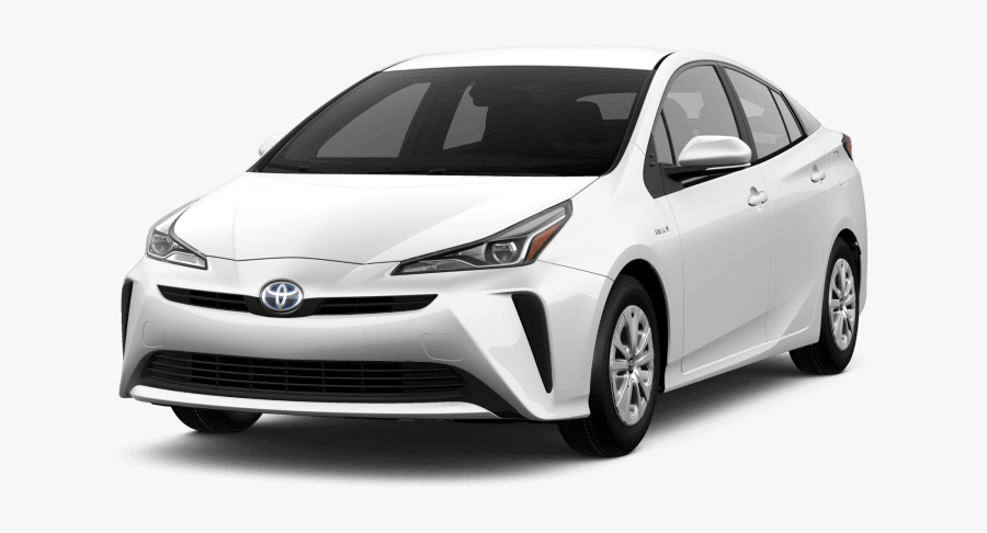 Toyota Prius 2019 White, Transparent Clipart