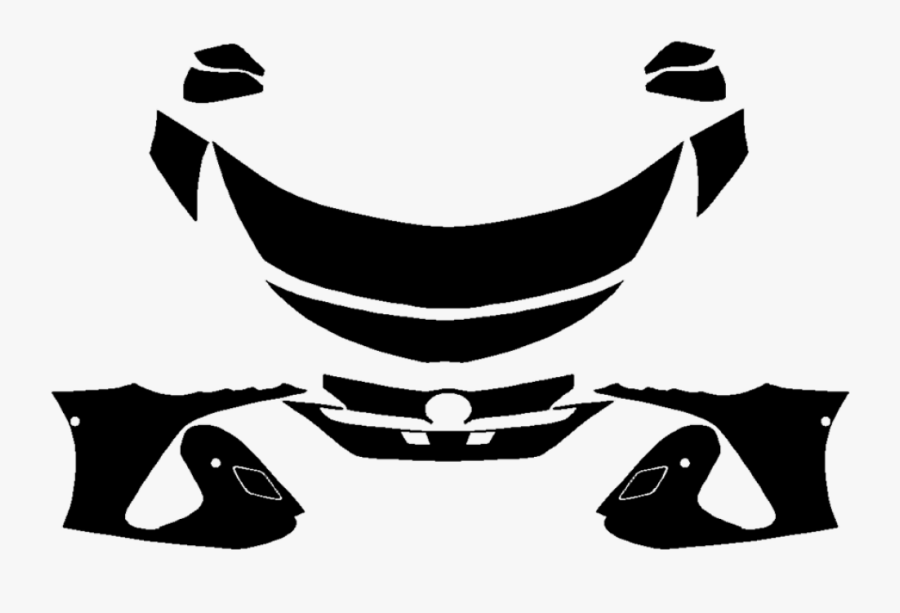 2017-2018 Toyota Prius Prime 3m Clear Bra Deluxe Protection, Transparent Clipart