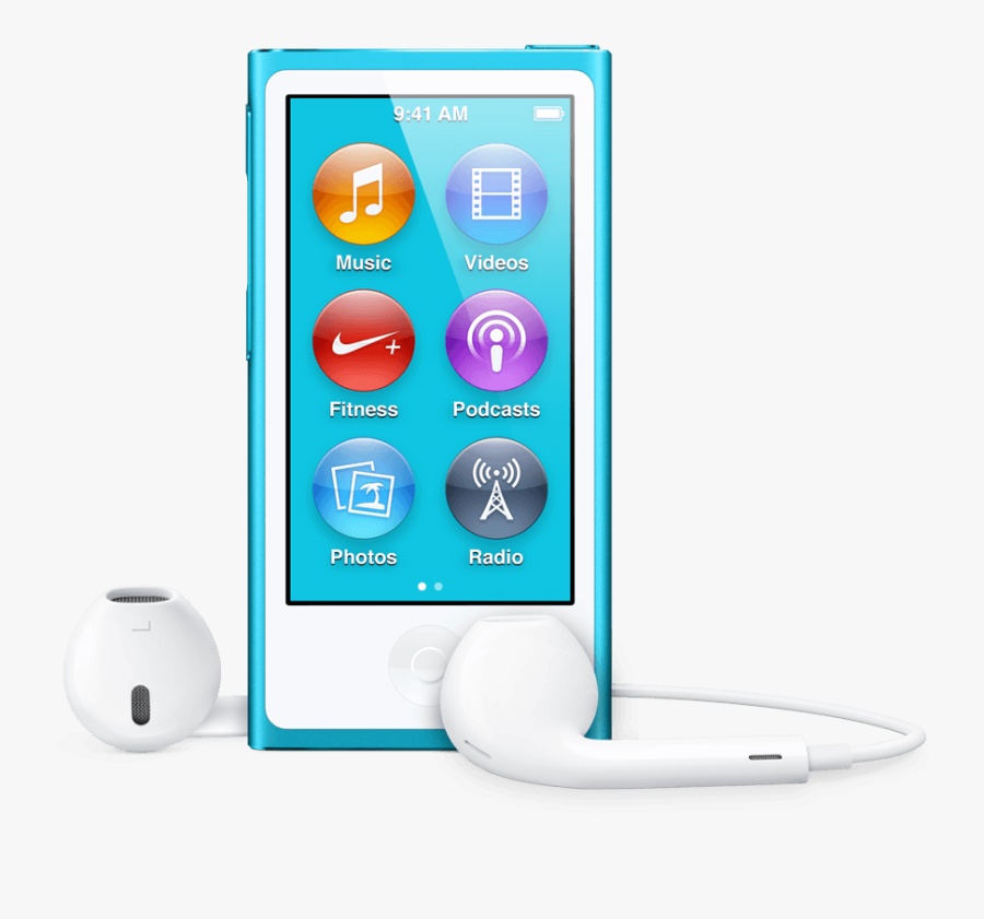 Ipod With Earbuds Clipart - Ipod New Nano, Transparent Clipart