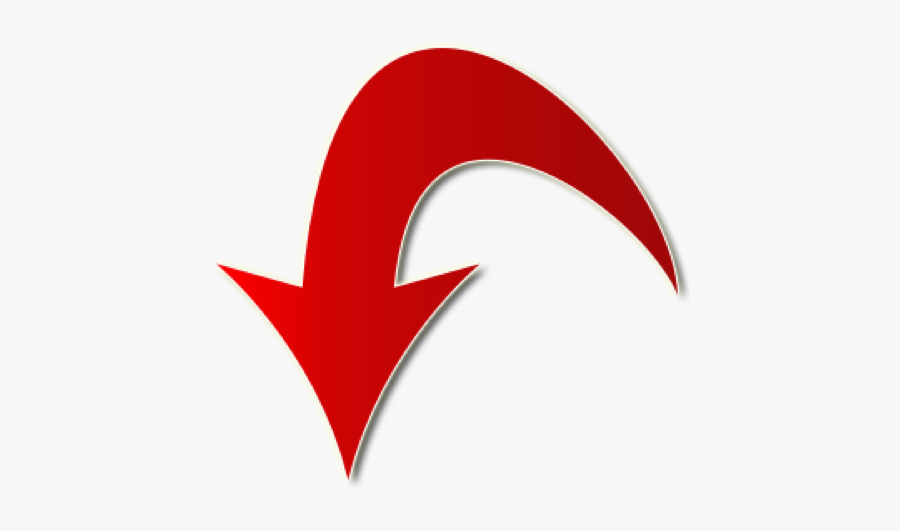 #arrow #arrows #redarrow #polyvore #line #lines #niche - Red Arrow Left Down, Transparent Clipart