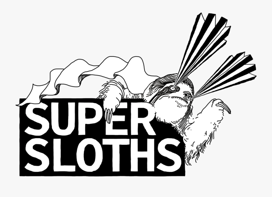 Super Sloths Final Bold - Illustration, Transparent Clipart