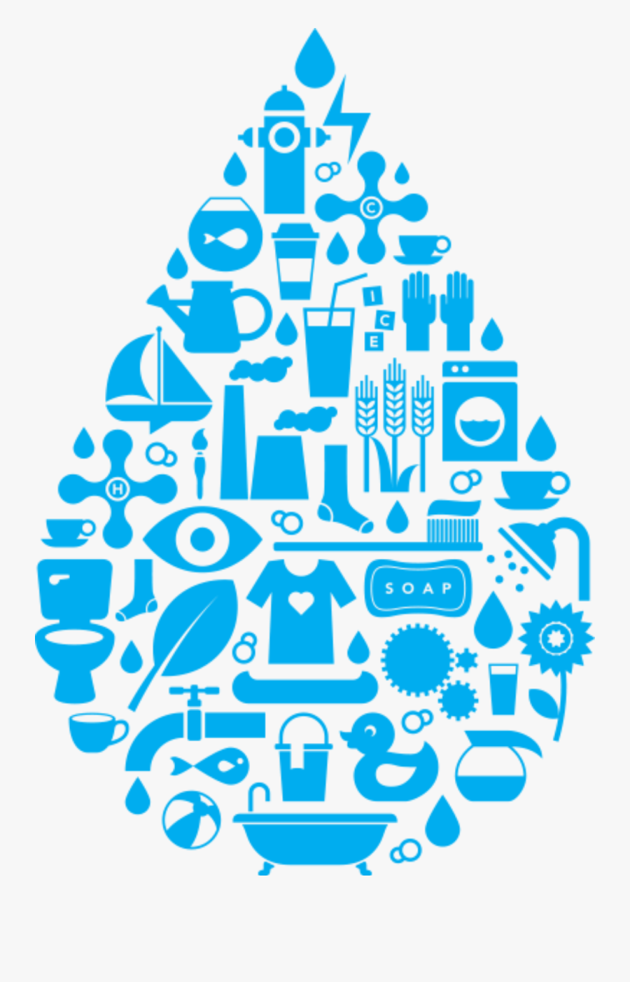 Imagine A Day Without Water, Transparent Clipart