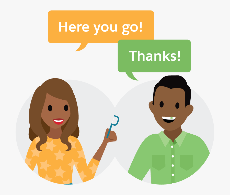 Imagine Food Stuck In Your Teeth Was Actually A Small - Cartoon, Transparent Clipart