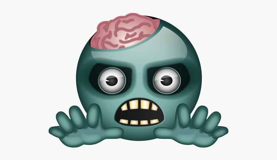 Zombie Emoji, Transparent Clipart