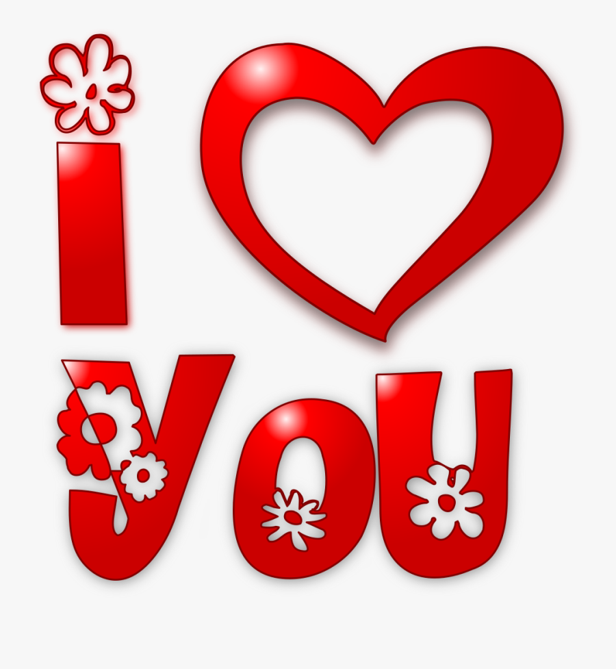 I Love You - Clip Art, Transparent Clipart