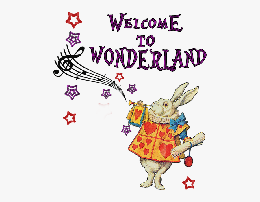 Alice In Wonderland Welcome, Transparent Clipart