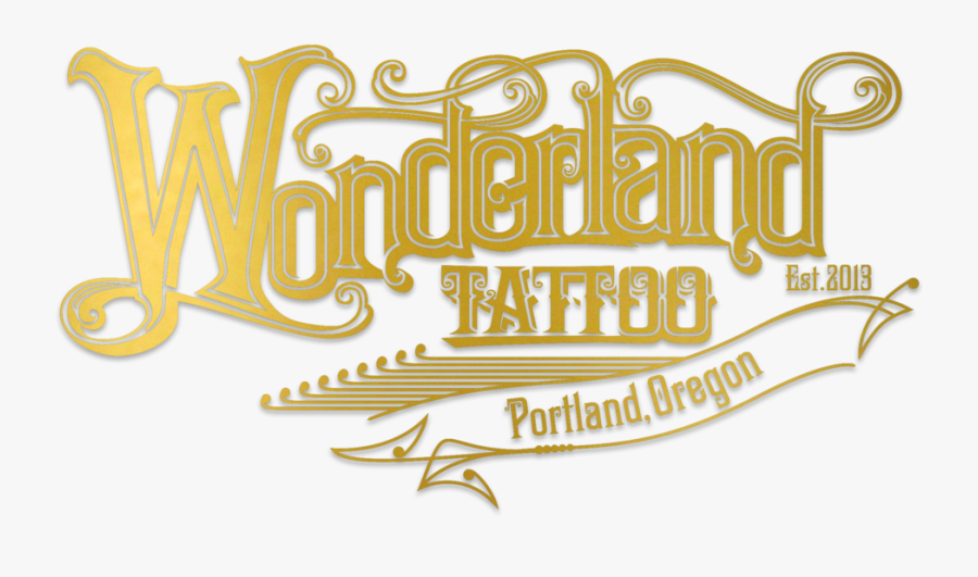 Wonderland Goldfoil3 - Calligraphy, Transparent Clipart