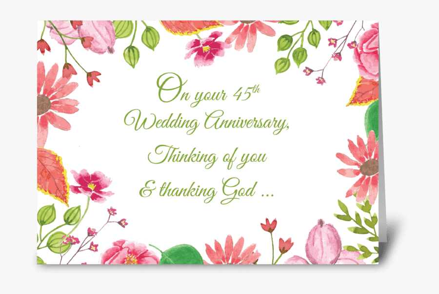 Anniversary Greeting Cards - Greeting Card Wedding Anniversary, Transparent Clipart