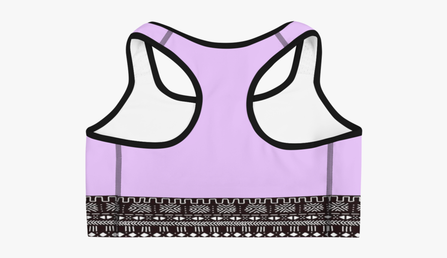 Mud Cloth Border Sports Bra - Sports Bra, Transparent Clipart