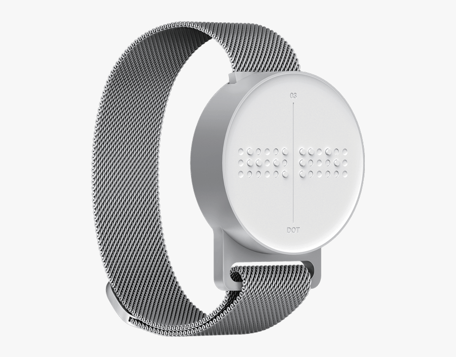 A Dot Watch Rotated To The Right, Showing The Smooth - Circle, Transparent Clipart