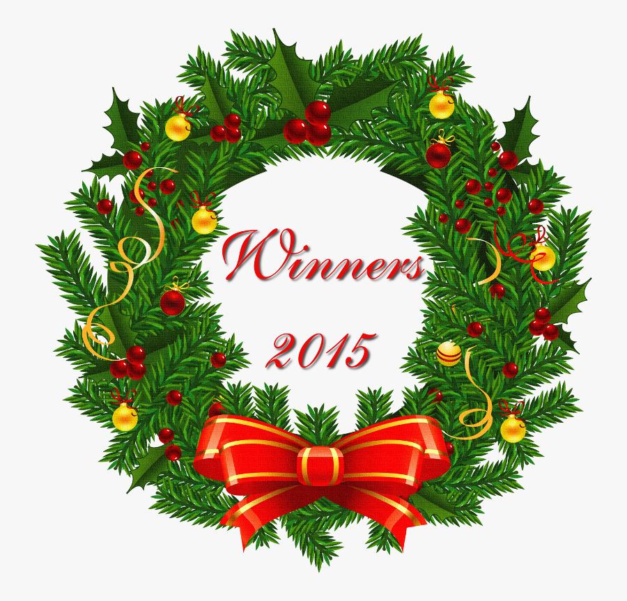 Wreath800-wnners2015 - Christmas Wreath Png, Transparent Clipart