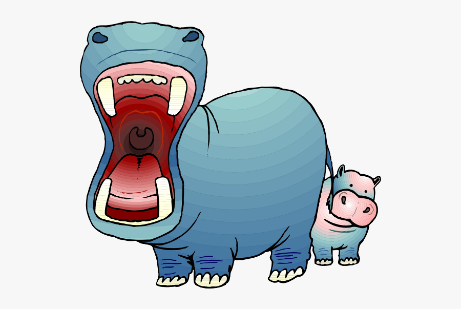 Hippo Clipart Pig Hippopotamus Clip Art - Hungry Hippo Clipart, Transparent Clipart