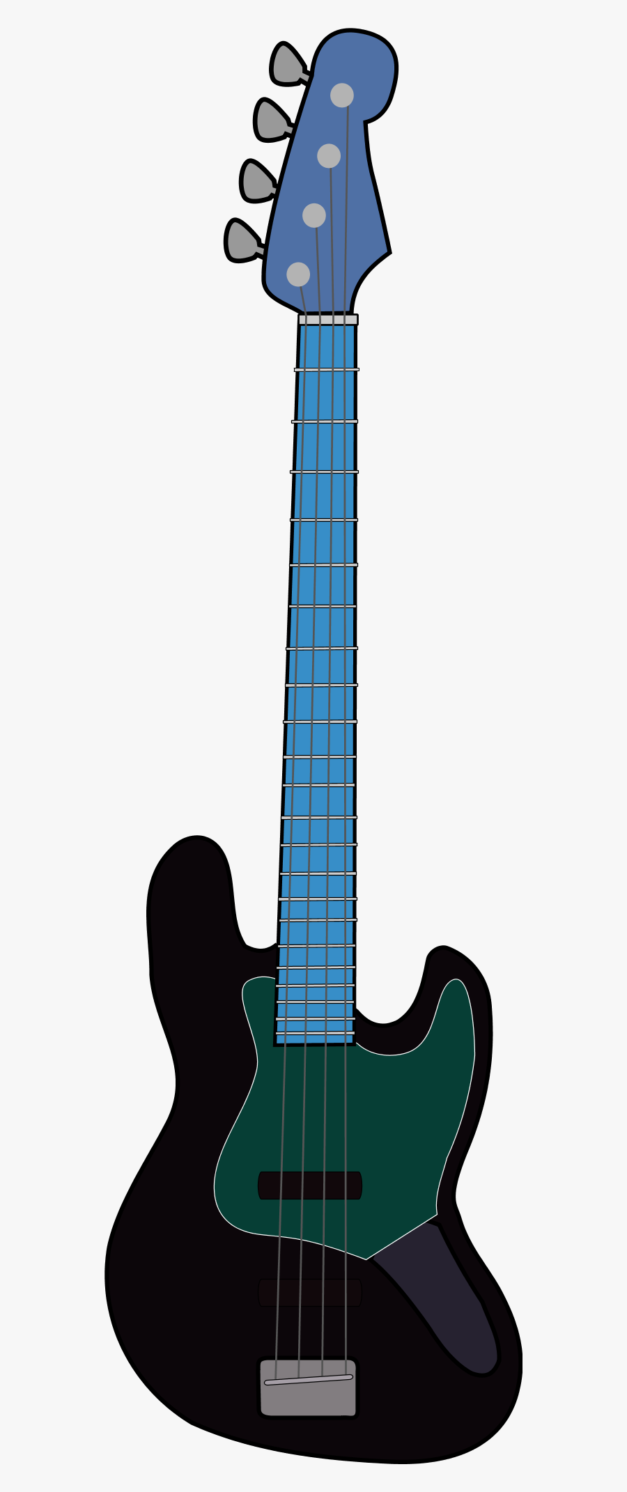 Fender - Clipart - Vector Jazz Bass Fender, Transparent Clipart
