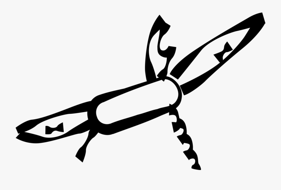 Vector Illustration Of Multi-tool Jackknife Utility, Transparent Clipart