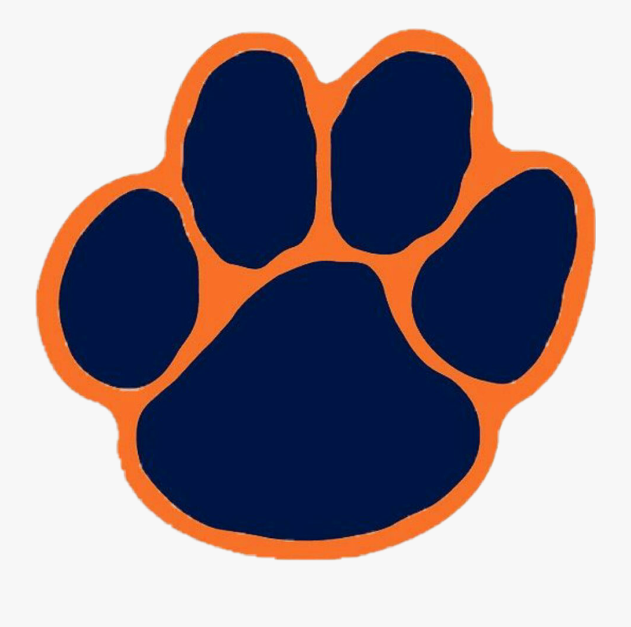 Auburn University Tiger Paw, Transparent Clipart