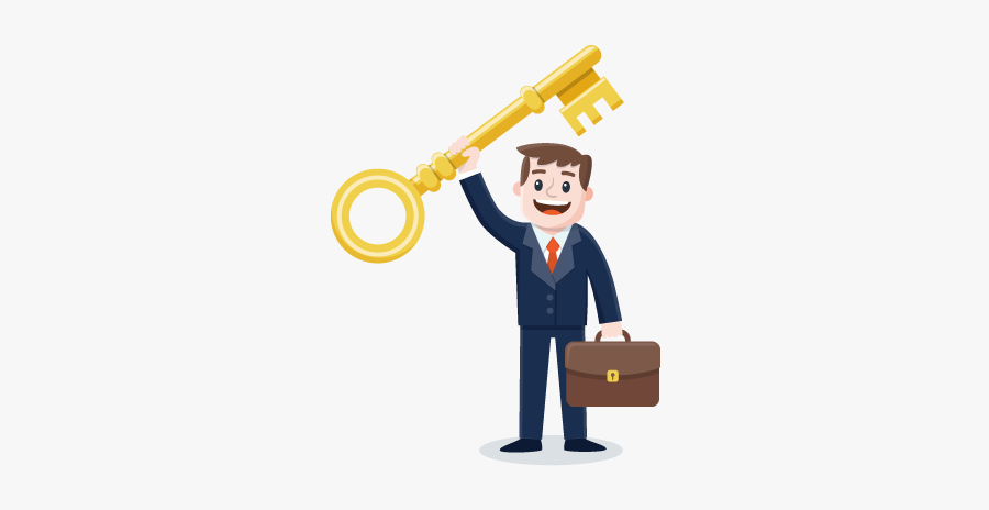 A Key To Success - Illustration, Transparent Clipart