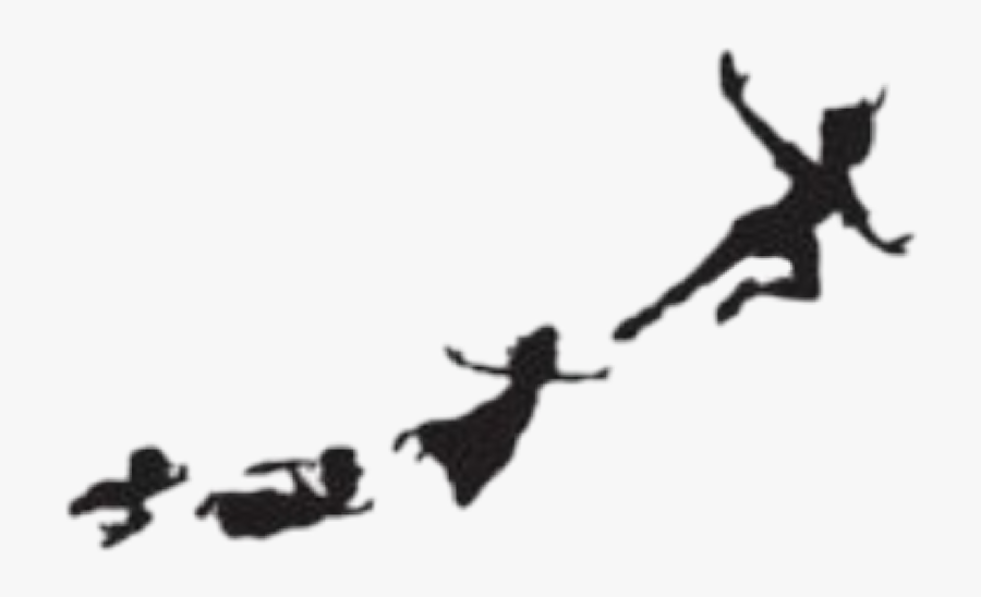 #peterpan - Peter Pan Flying Shadow, Transparent Clipart