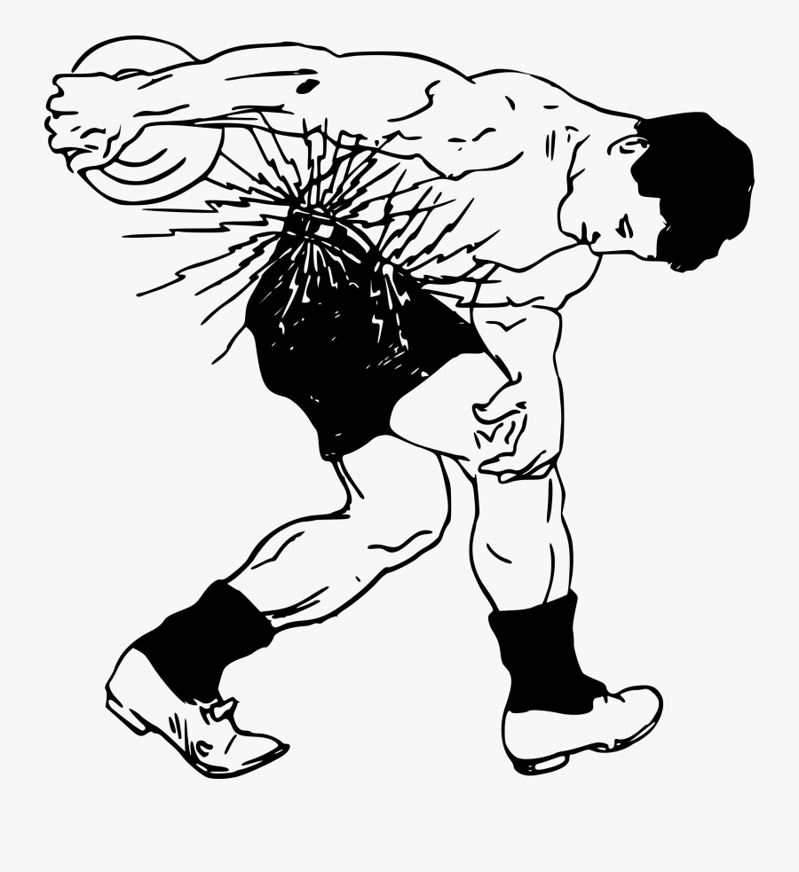 Greek Clipart Discus - Discus Throw Drawing, Transparent Clipart