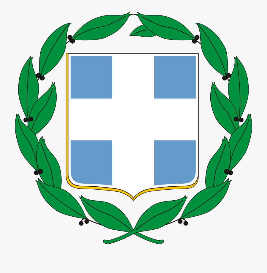 Coat Of Arms Of Greece - National Emblem Of Greece, Transparent Clipart