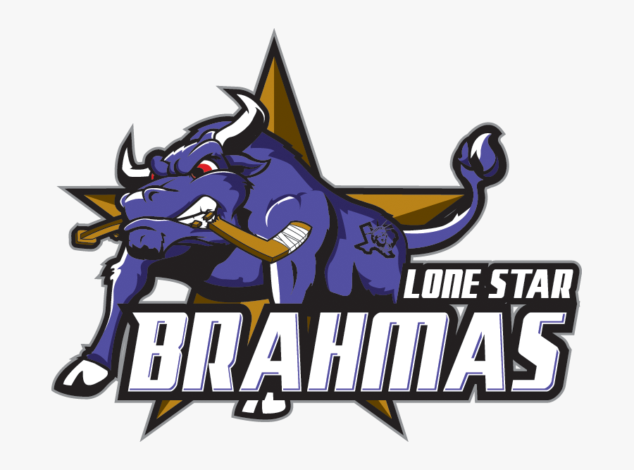 Lone Star Brahmas Hockey, Transparent Clipart