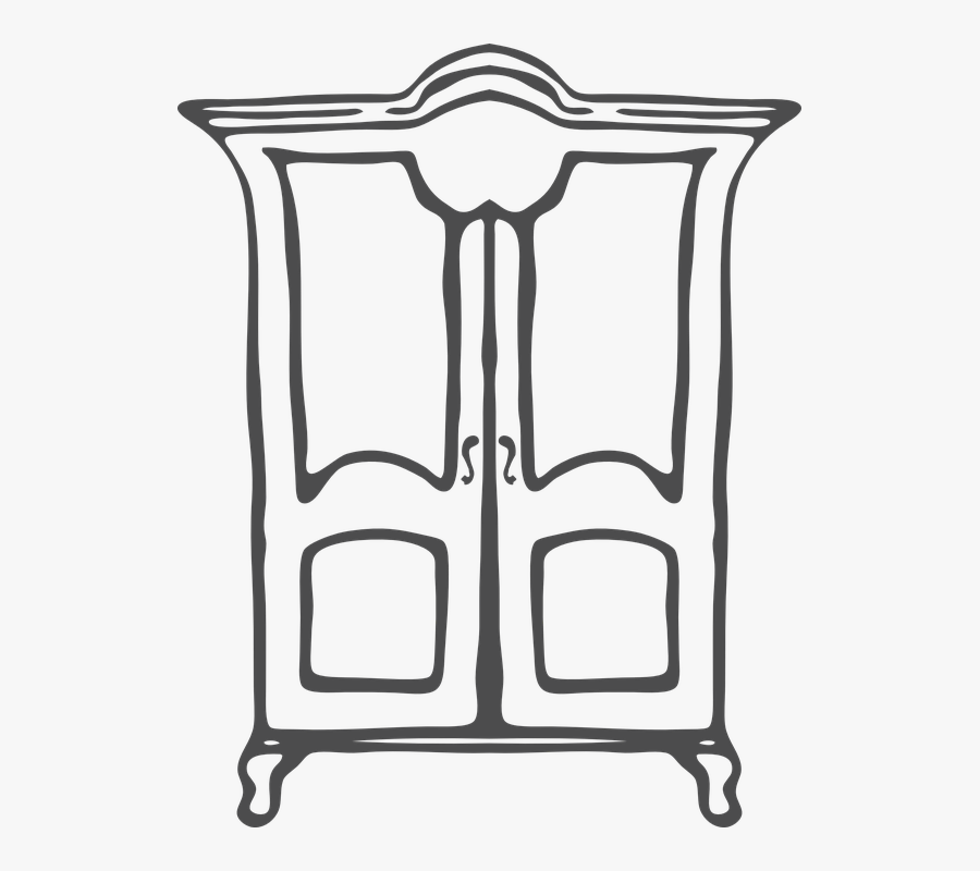 Clip Art Black And White Closet, Transparent Clipart