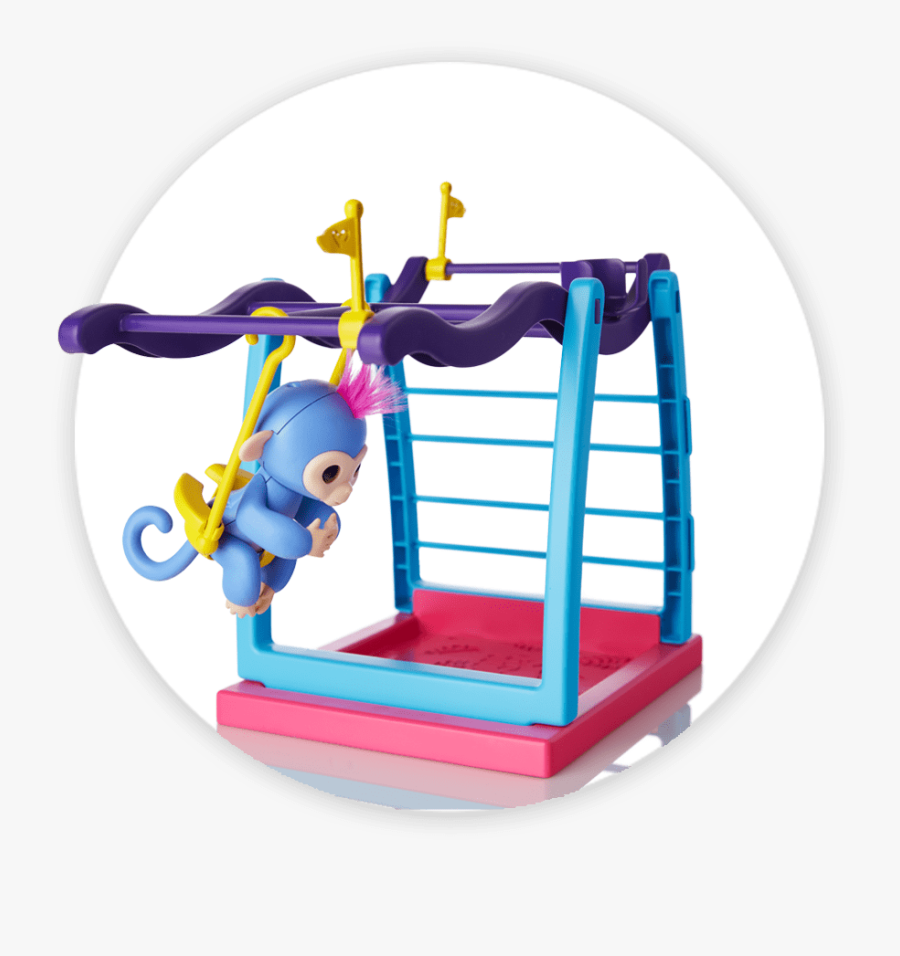 Fingerlings Monkey Playsets Monkey Bars And Swing - Fingerling House, Transparent Clipart