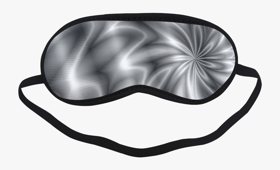 Silver Shiny Swirl Sleeping Mask - Sleep Mask With Eyes, Transparent Clipart