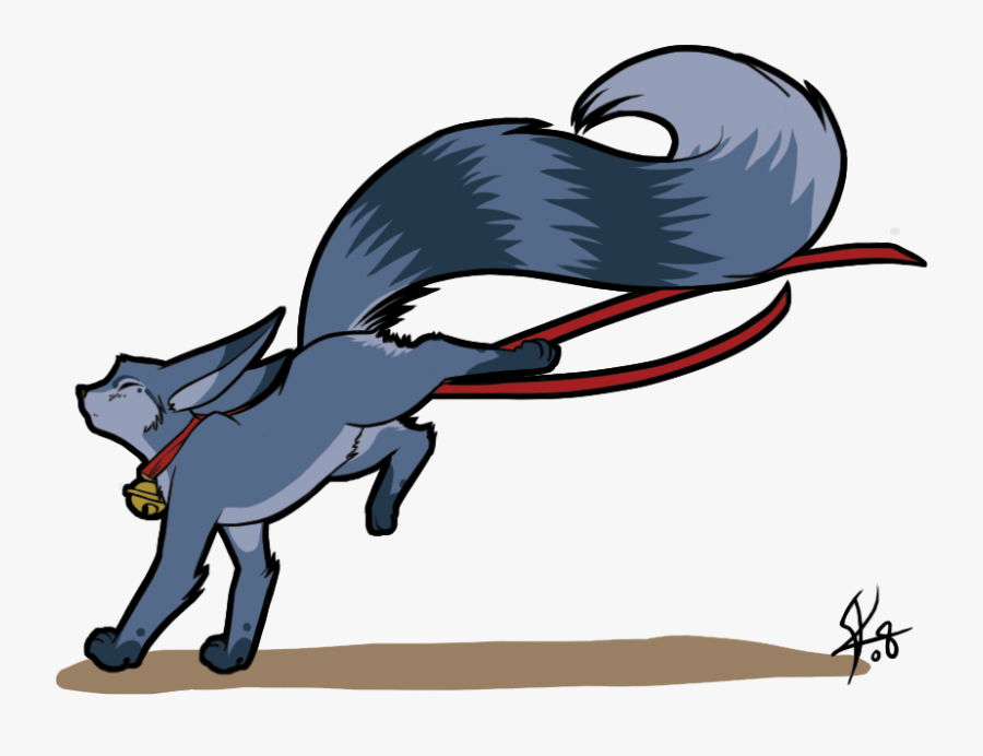 Blue-ring Tail Fox, Transparent Clipart